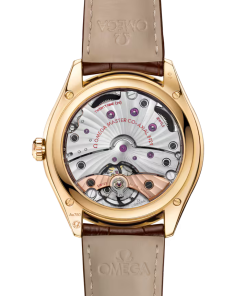 Alternative view of Omega De Ville Trésor 40mm White Dial 18k Yellow Gold Strap 435.53.40.21.09.001