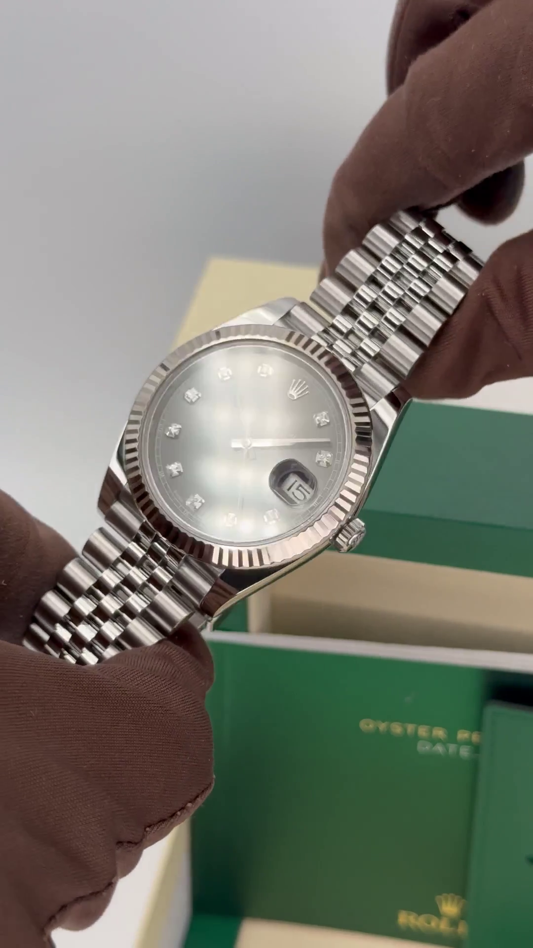 Rolex Datejust 41mm 126334 Slate Diamond Jubilee Stainless Steel - Image 8