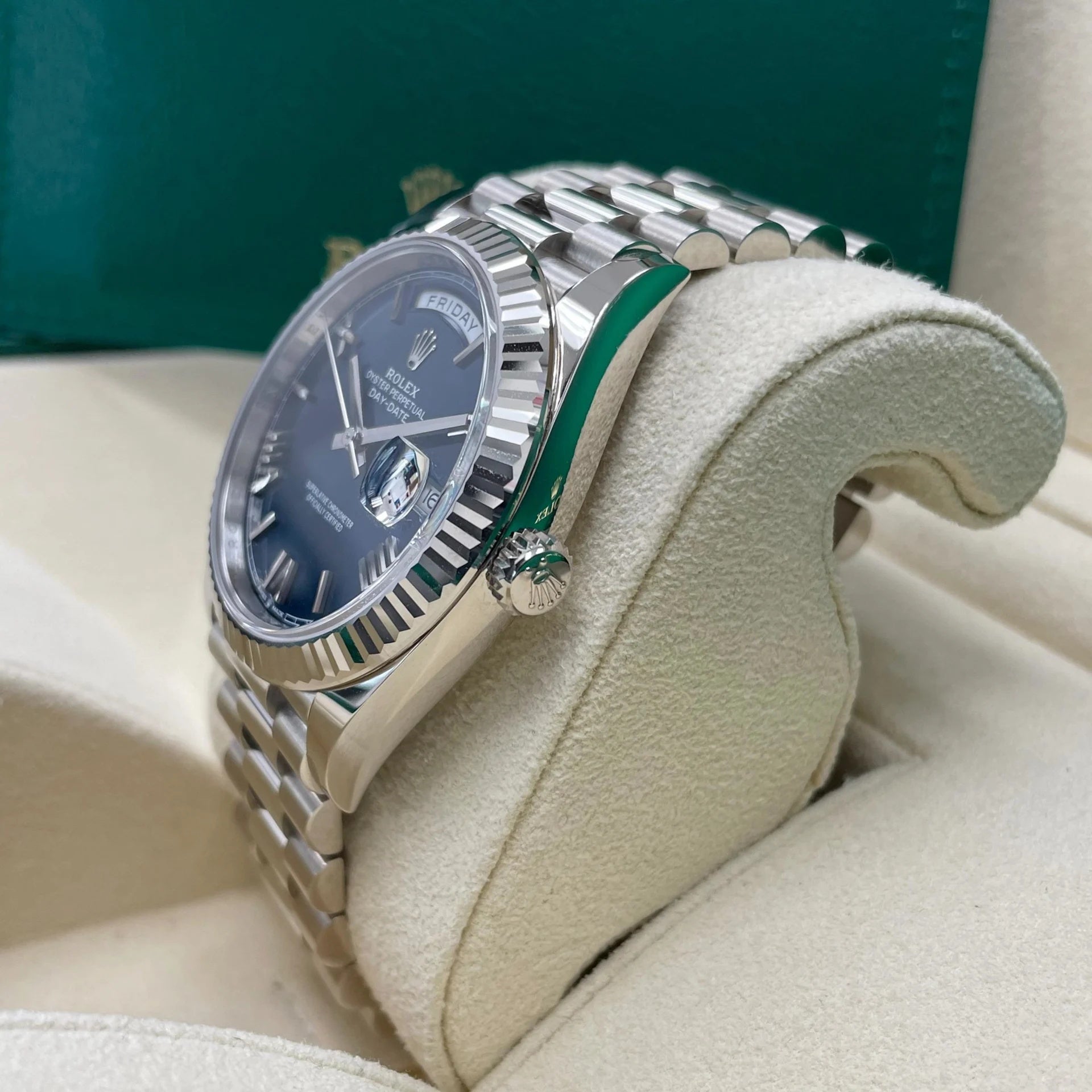 Rolex Day-Date President 40mm Blue Roman Dial 228236-0007 - Image 3