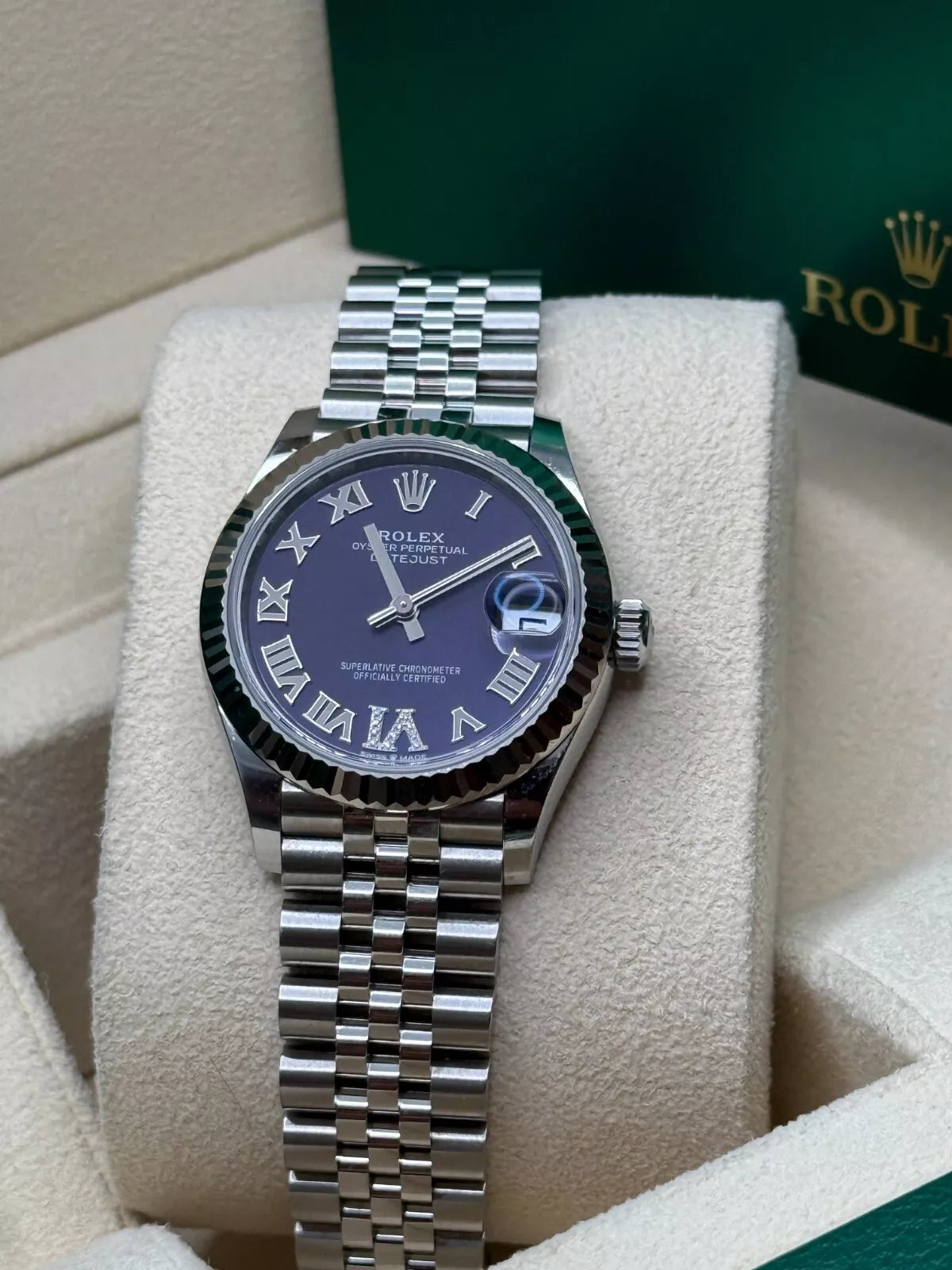 Rolex Datejust m278274-0025/0026 Aubergine 31mm Dial Oyster Watch - Image 11