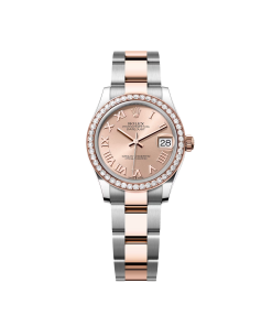 Alternative view of Rolex Datejust m278381-0001/0002 Rose Roman Dial Diamond-Set Bezel 31mm