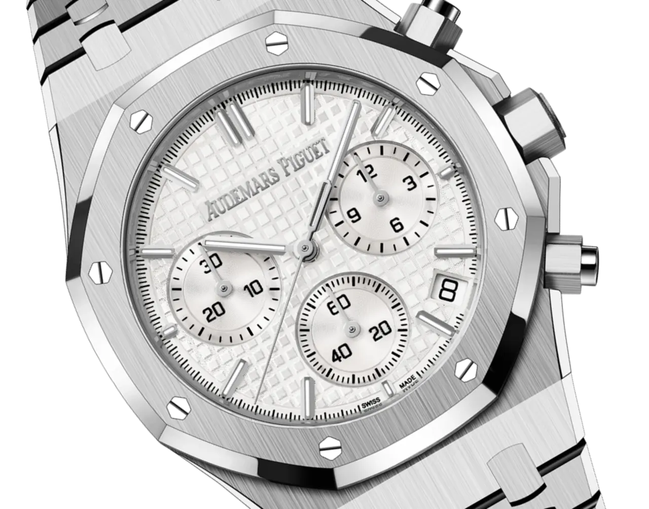 Audemars Piguet ROYAL OAK Silver-Toned Dial CHRONOGRAPH 41mm - Image 3
