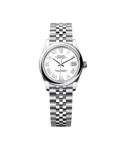 Rolex Datejust m278240-0003/0004 31mm White Roman Domed Bezel Oyster Oystersteel