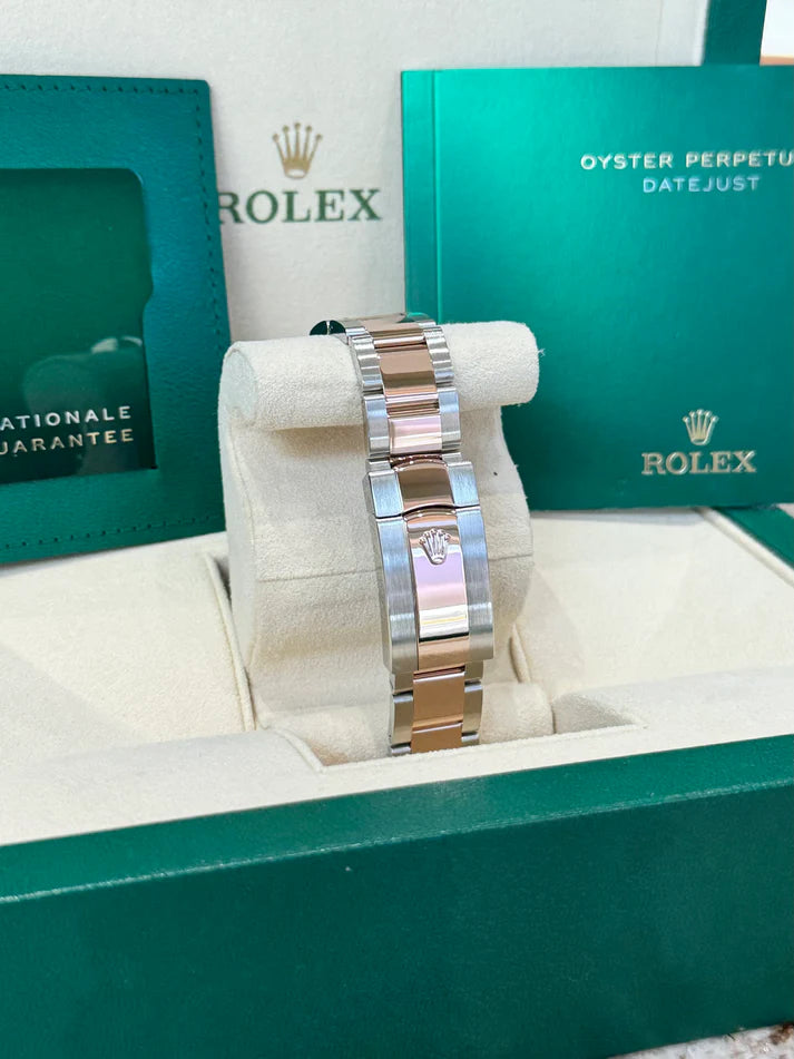 Rolex Datejust 41mm 126301 Sundust Index Oyster Steel and Everose Gold Watch - Image 7