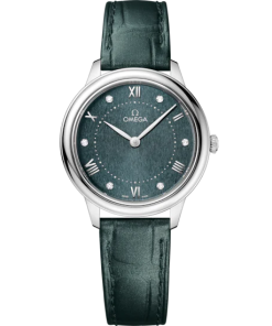 Omega De Ville Prestige 30 mm Green Dial Stainless Steel Strap 434.13.30.60.60.001