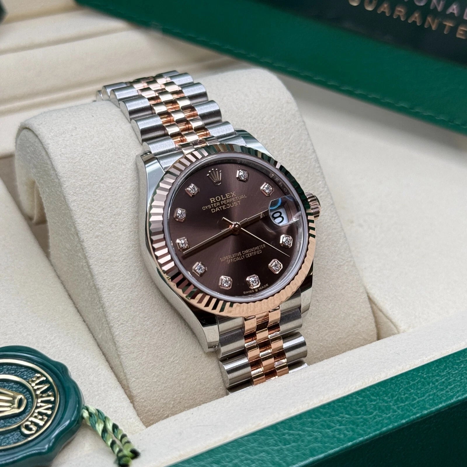 Rolex Datejust m278271-0027/0028 Chocolate 31mm Dial Oyster Bracelet Watch - Image 13