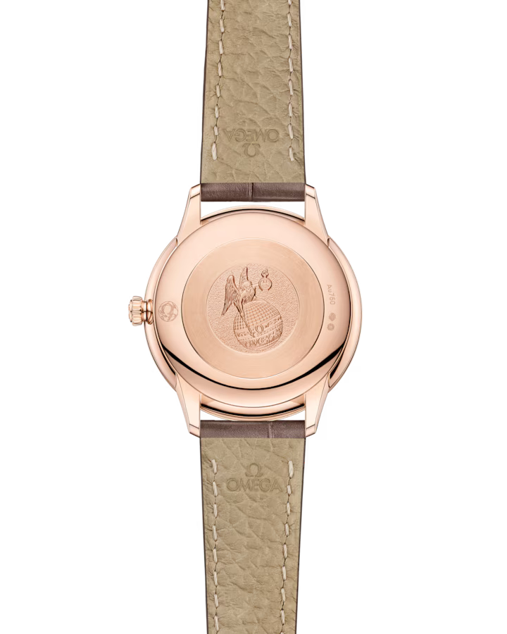 Omega De Ville Prestige 27.5 mm White Dial with Diamonds Sedna 18k Rose Gold Strap 434.53.28.60.55.001 - Image 2