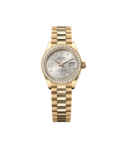 Rolex Lady-Datejust 28mm 279138RBR Silver Dial President Bracelet Watch