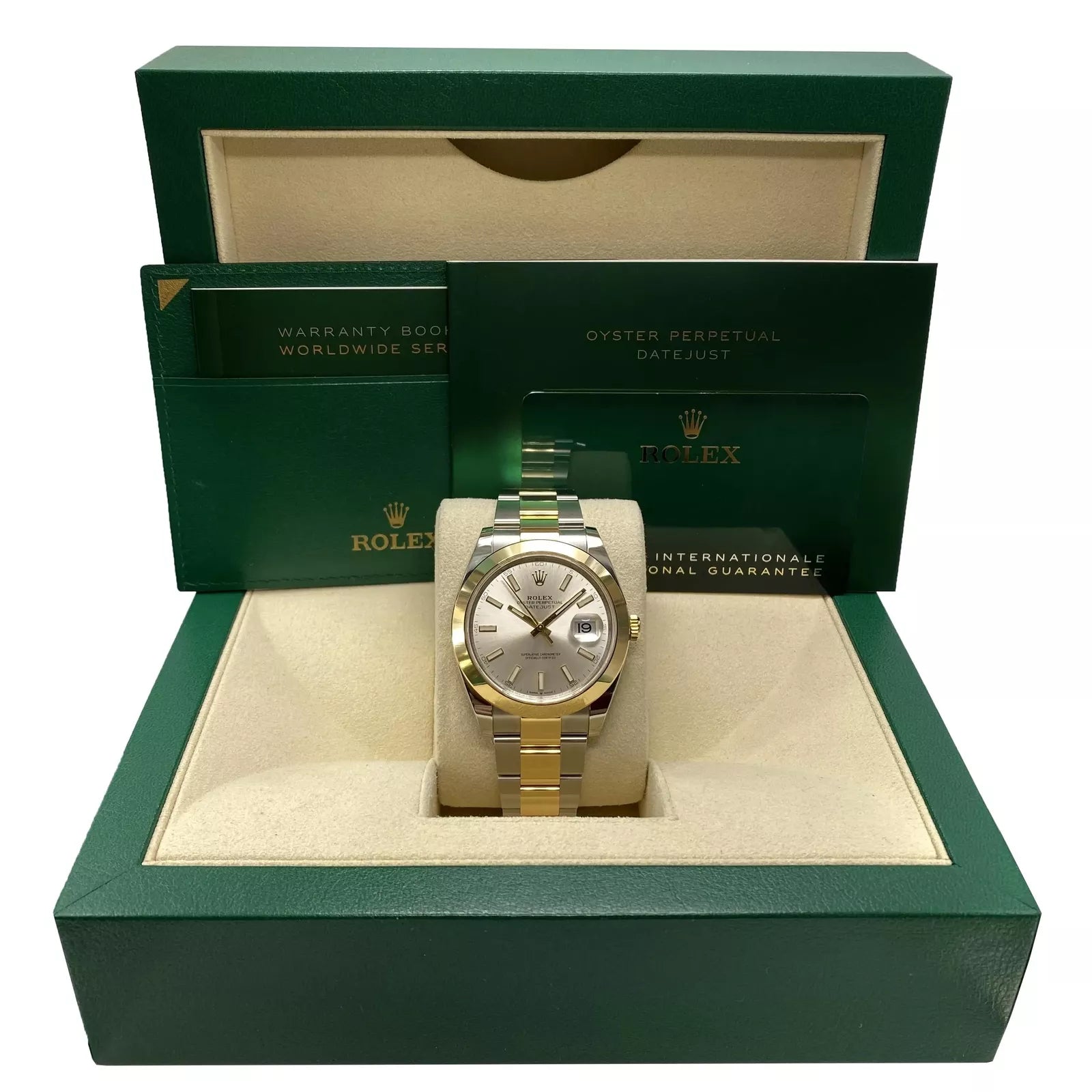 Rolex Datejust 41mm 126303 Silver Index Oyster Steel and Yellow Gold Mens Watch - Image 9