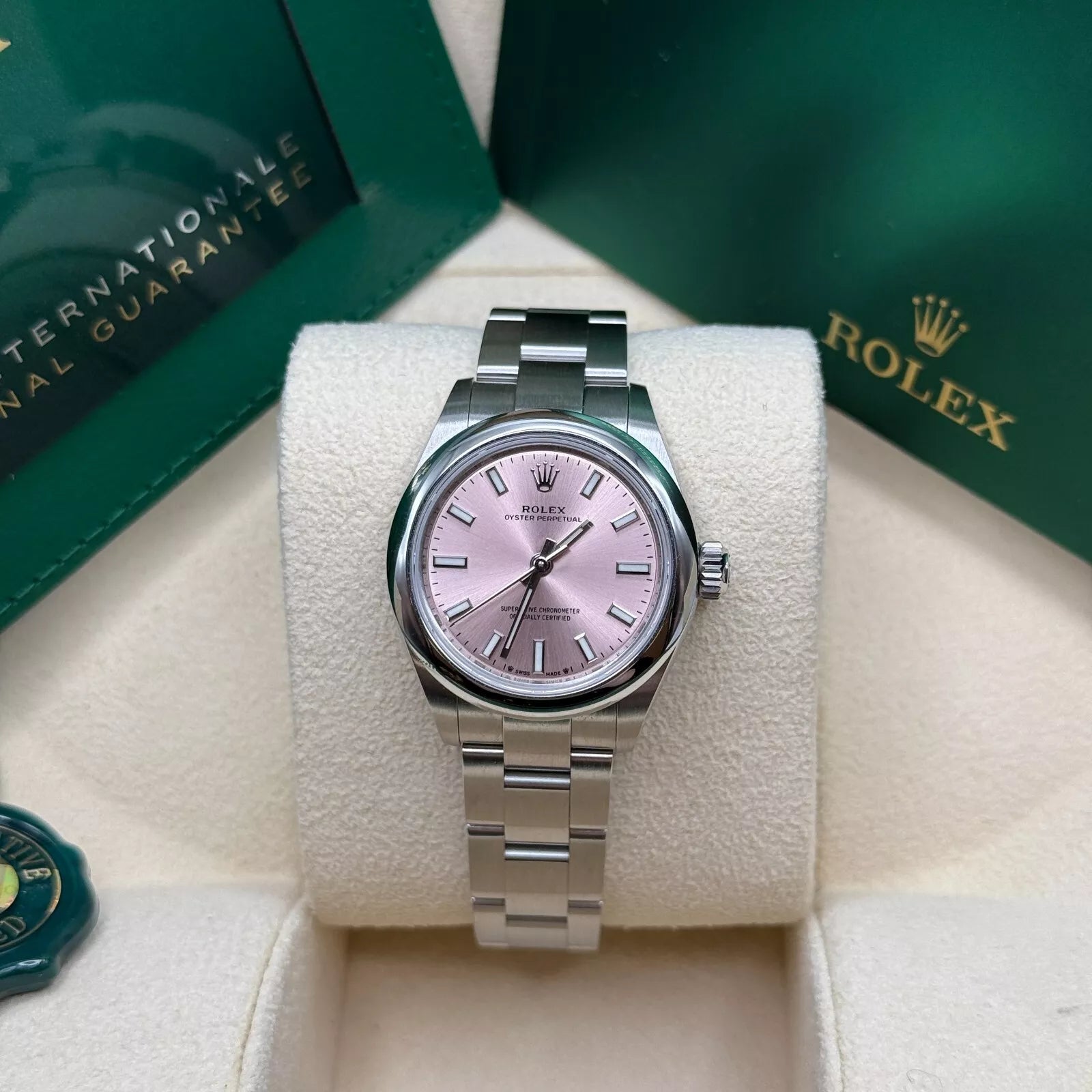 Rolex Oyster Perpetual 28mm 276200-0009 Pink Dial Oyster Stainless Steel Bracelet - Image 2