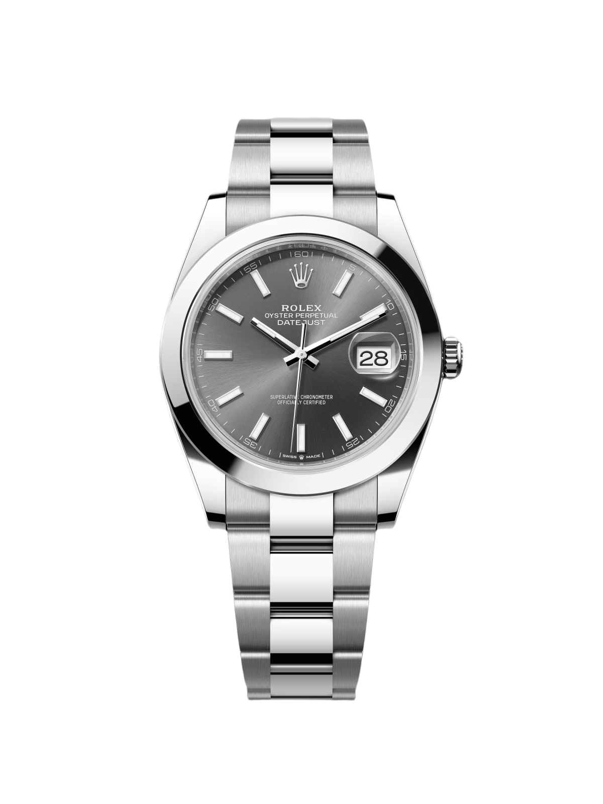 Rolex Datejust 41mm 126300 Slate Index Jubilee Stainless Steel Watch - Image 9