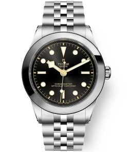TUDOR Black Bay 39mm Black/Gold Dial Automatic Bracelet Watch M79660-0001