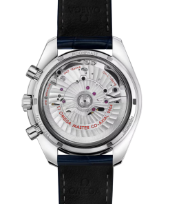 Alternative view of Omega Speedmaster Moonphase Blue Dial 44.25mm Stainless Steel Strap 304.33.44.52.03.001