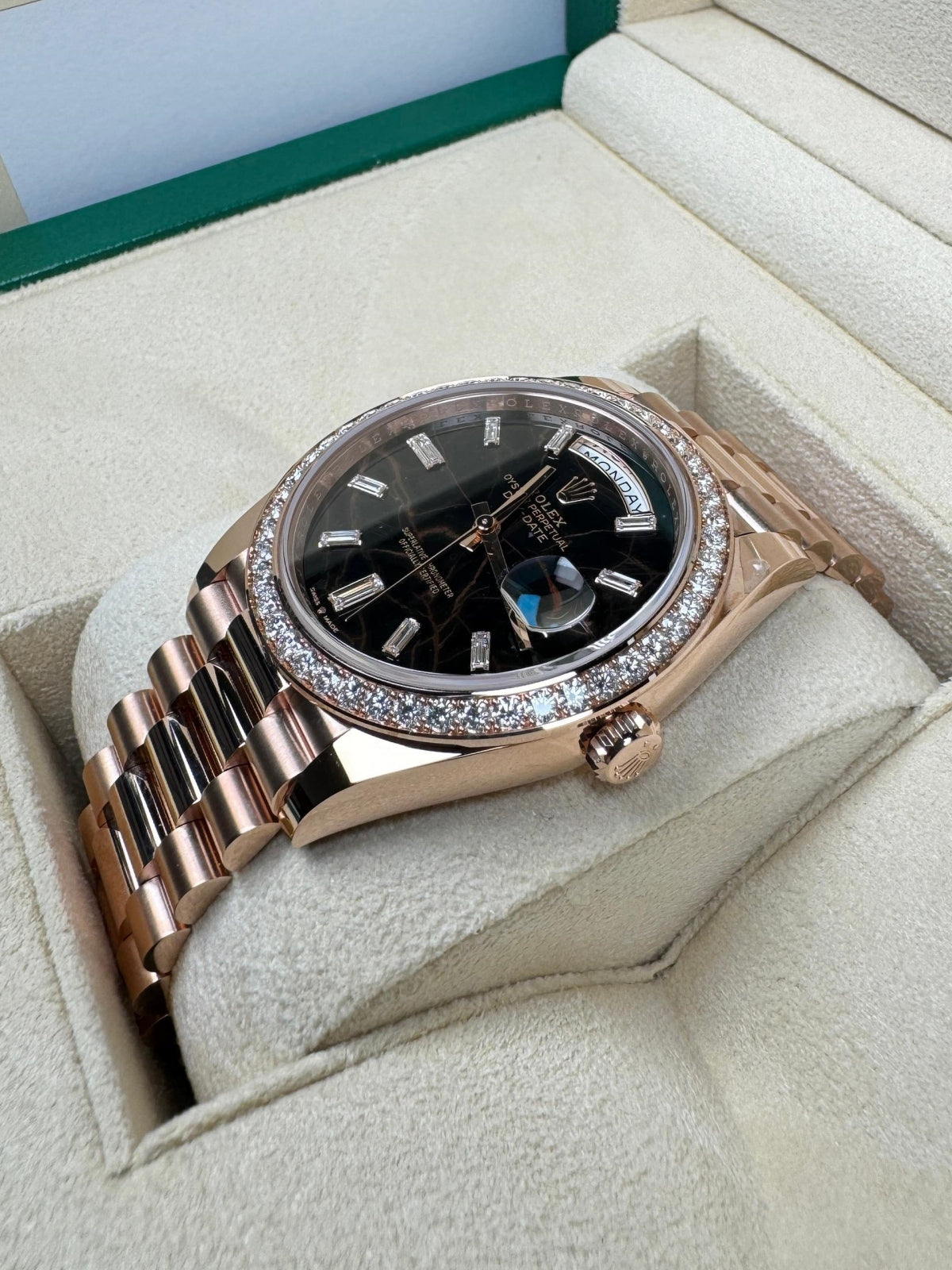 Rolex Day-Date 40mm Eisenkiesel / Diamonds Dial 228345rbr-0016 - Image 11