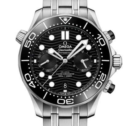 Omega Seamaster Diver 300M 44mm Black Dial Stainless Steel Bracelet 210.30.44.51.01.001 - Image 6