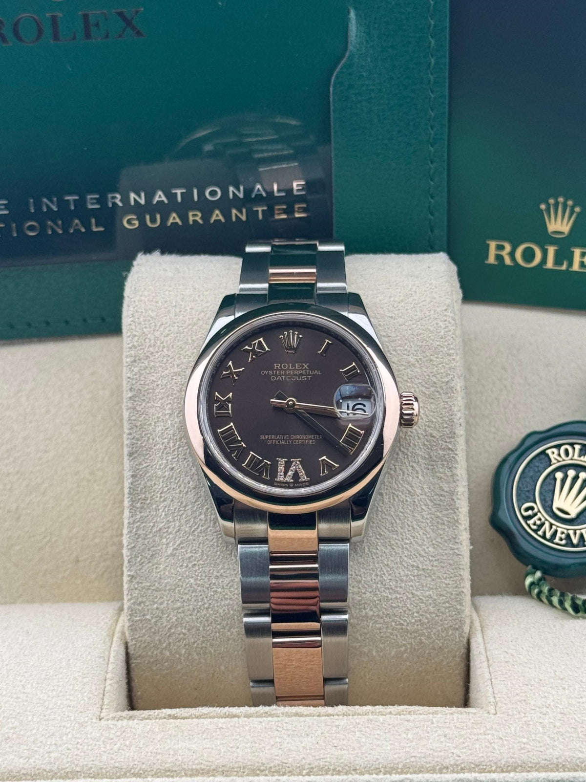 Rolex Datejust m278241-0003/0004 Chocolate 31mm Dial Oyster Bracelet Watch - Image 3