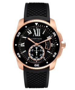 Cartier Calibre Rose Gold Black 42mm