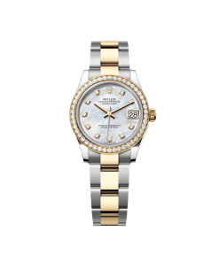 Alternative view of Rolex Datejust m278383-0027/0028 31mm Mother of Pearl Dial Oyster Bracelet