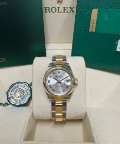 Alternative view of Rolex Lady-Datejust 28mm  279163 Silver Roman Dial Oyster Bracelet