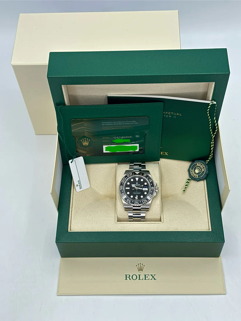 Rolex GMT-Master II 40mm 126710GRNR-0004 Black Dial Oyster Watch - Image 8