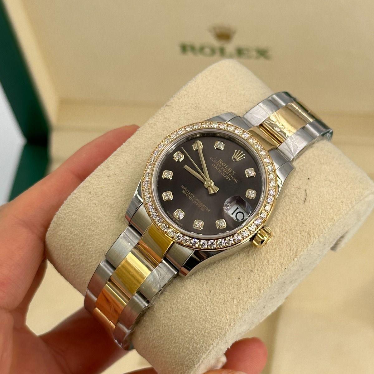 Rolex Datejust m278383RBR-0021/0022 31mm Dark Grey Dial Oyster Bracelet - Image 14