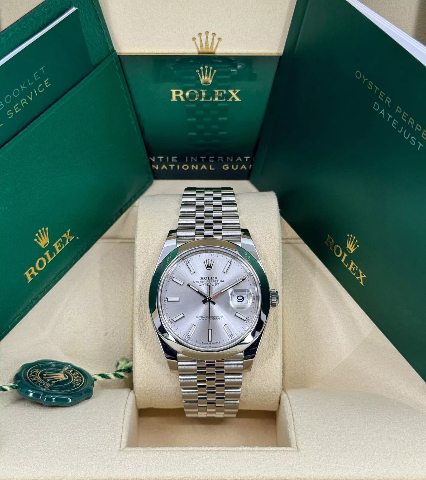Rolex Datejust 41mm 126300 Silver Index Jubilee Stainless Steel Watch - Image 2