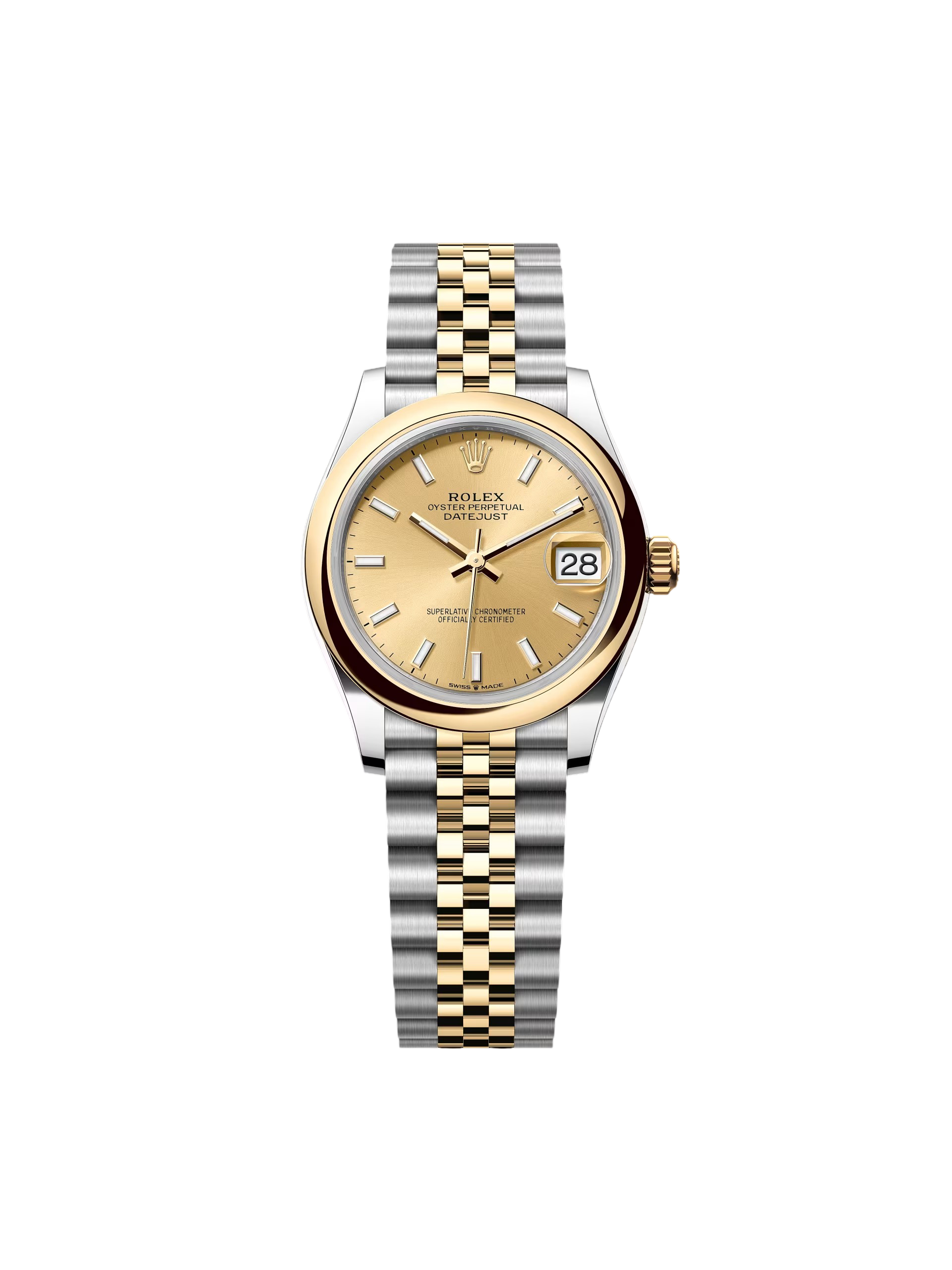 Rolex Datejust m278243-0013/0014 31mm Champagne Dial Yellow Rolesor Oyster Watch - Image 2