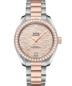 Omega Seamaster Aqua Terra 150M 34 mm Grey Dial with Diamonds Stainless Steel and Sedna�?18k Rose Gold Bracelet 220.25.34.20.59.001
