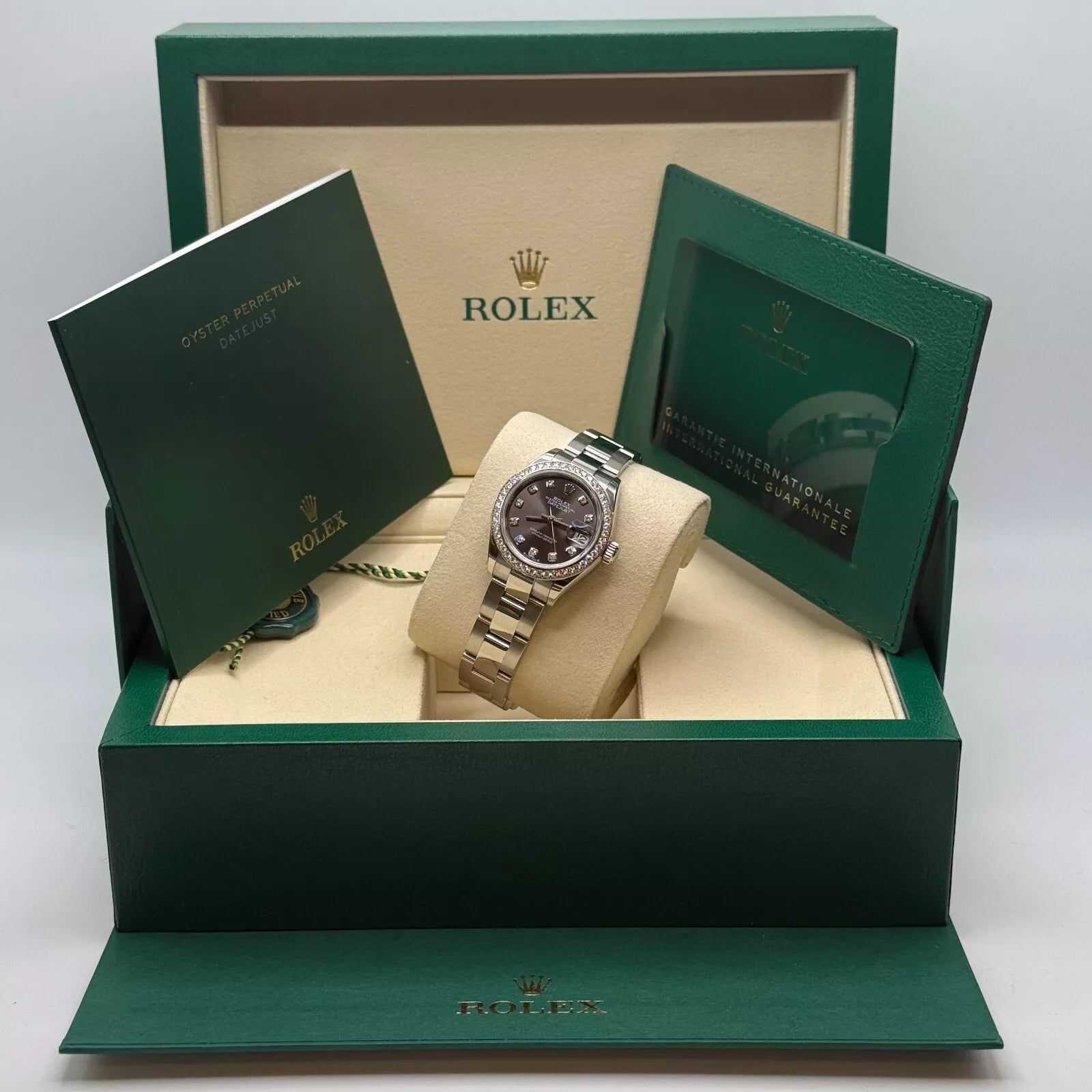 Rolex Lady-Datejust 28mm 279384RBR Dark Gray set with Diamonds - Image 14