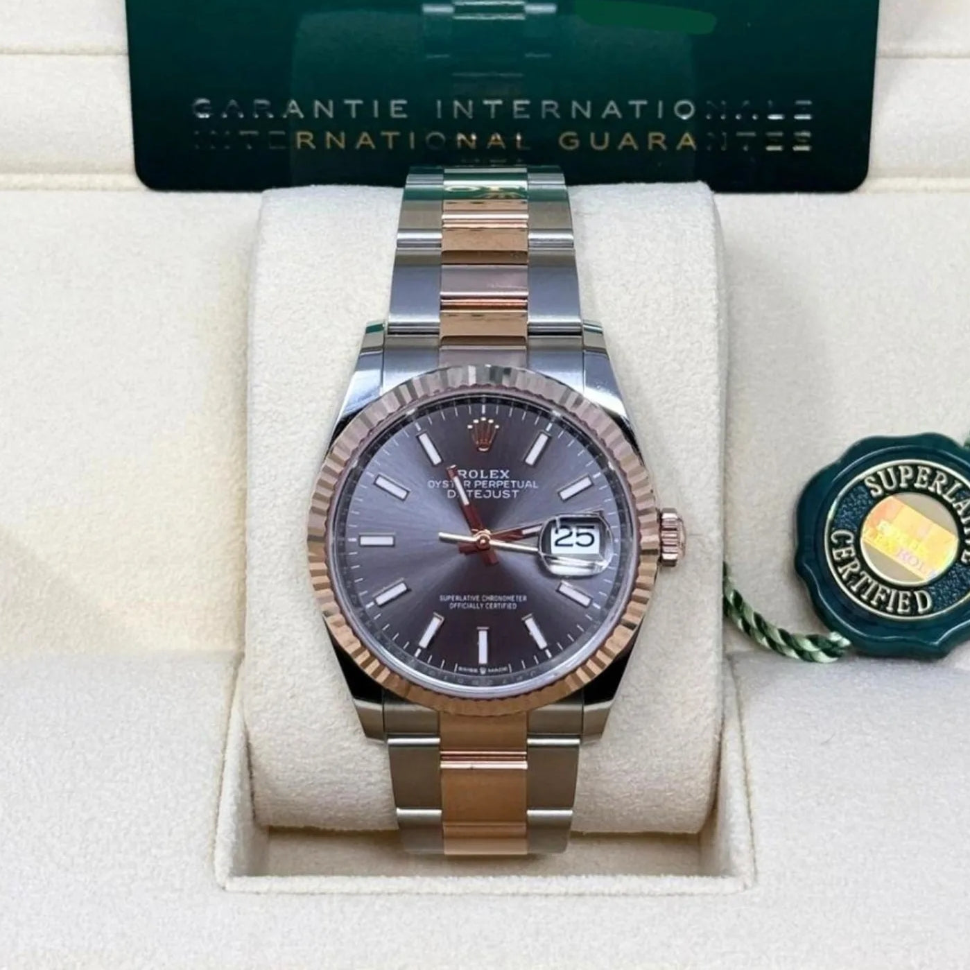 Rolex Datejust 36mm 126231 Slate/Gray Dial Oystersteel and 18K Rose gold Oyster Bracelet - Image 3
