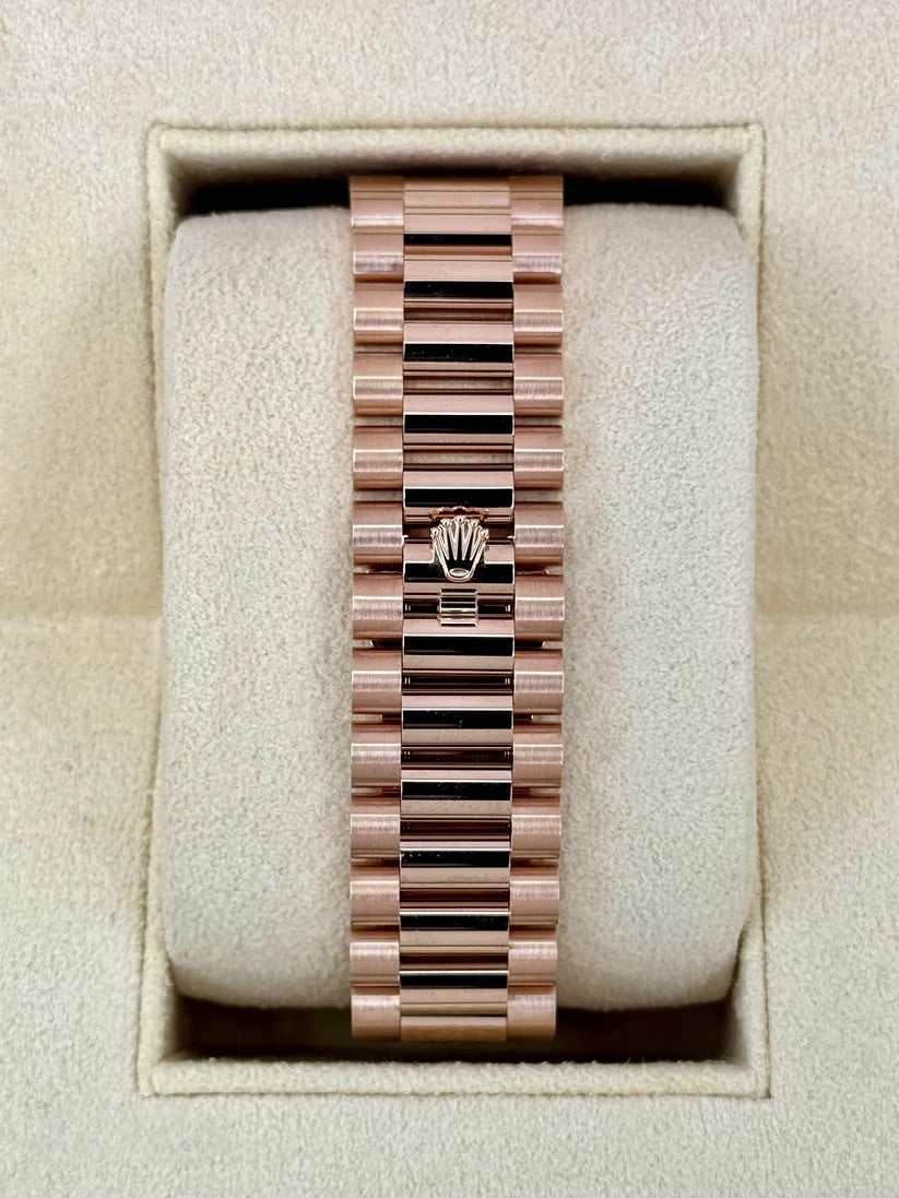 Rolex Day-Date President 40mm Everose Gold Slate Roman Ombre Smoke Dial - 228235 - Image 9