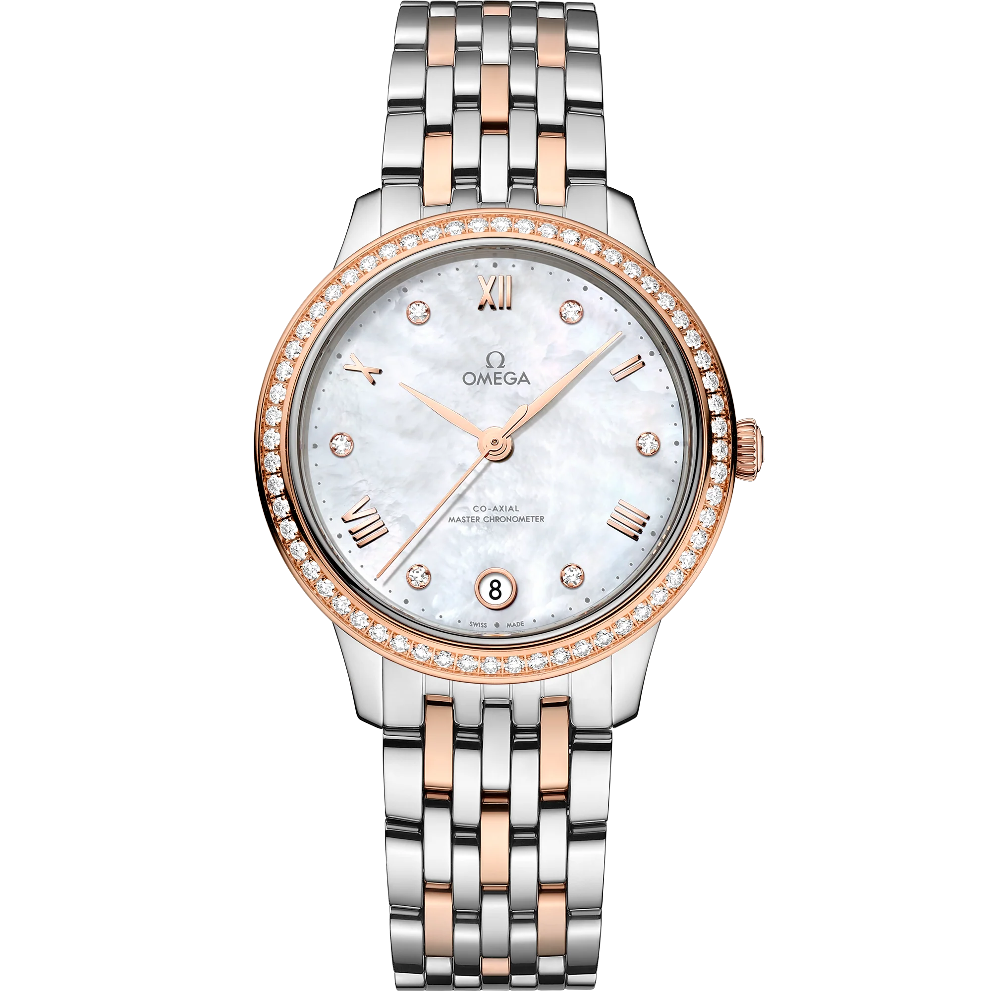 Omega De Ville Prestige, Stainless Steel and 18k Sedna�?Gold, 34mm 434.25.34.20.55.001