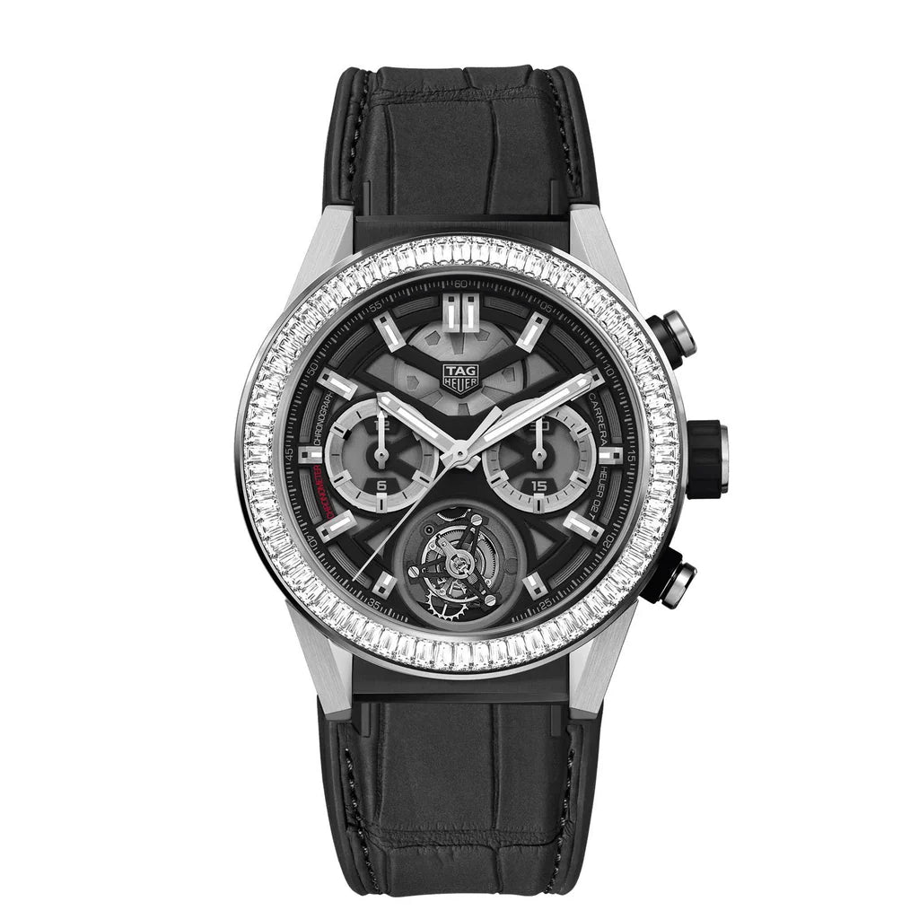 TAG Heuer Carrera Chronograph Tourbillon Automatic 45mm Titanium PVD CAR5A81.FC6377