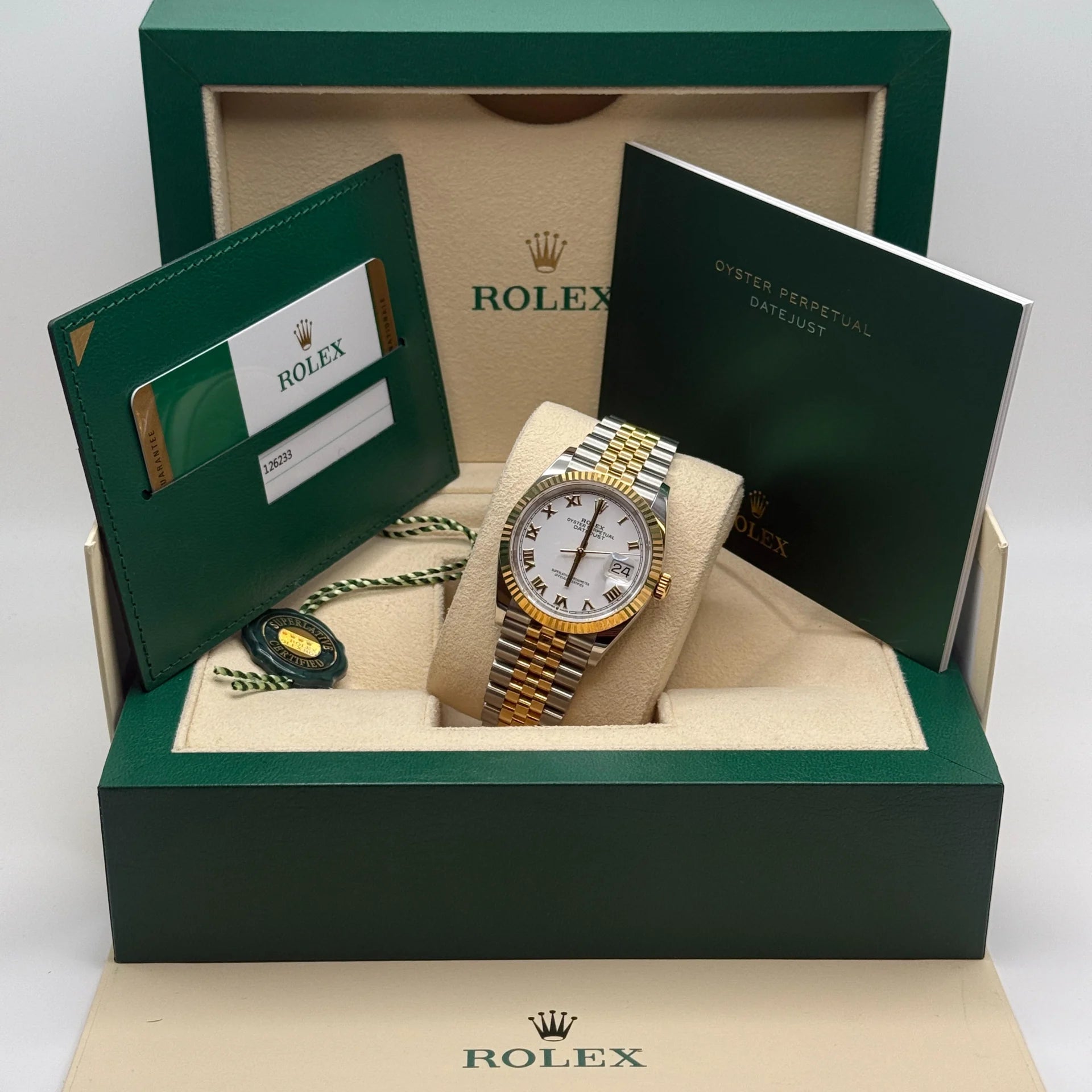 Rolex Datejust 36mm 126233 White Dial Oyster Bracelet Watch - Image 11