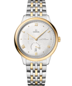 Omega De Ville Prestige 41 mm Silver Dial Stainless Steel and 18k Yellow Gold Bracelet 434.20.41.21.02.001