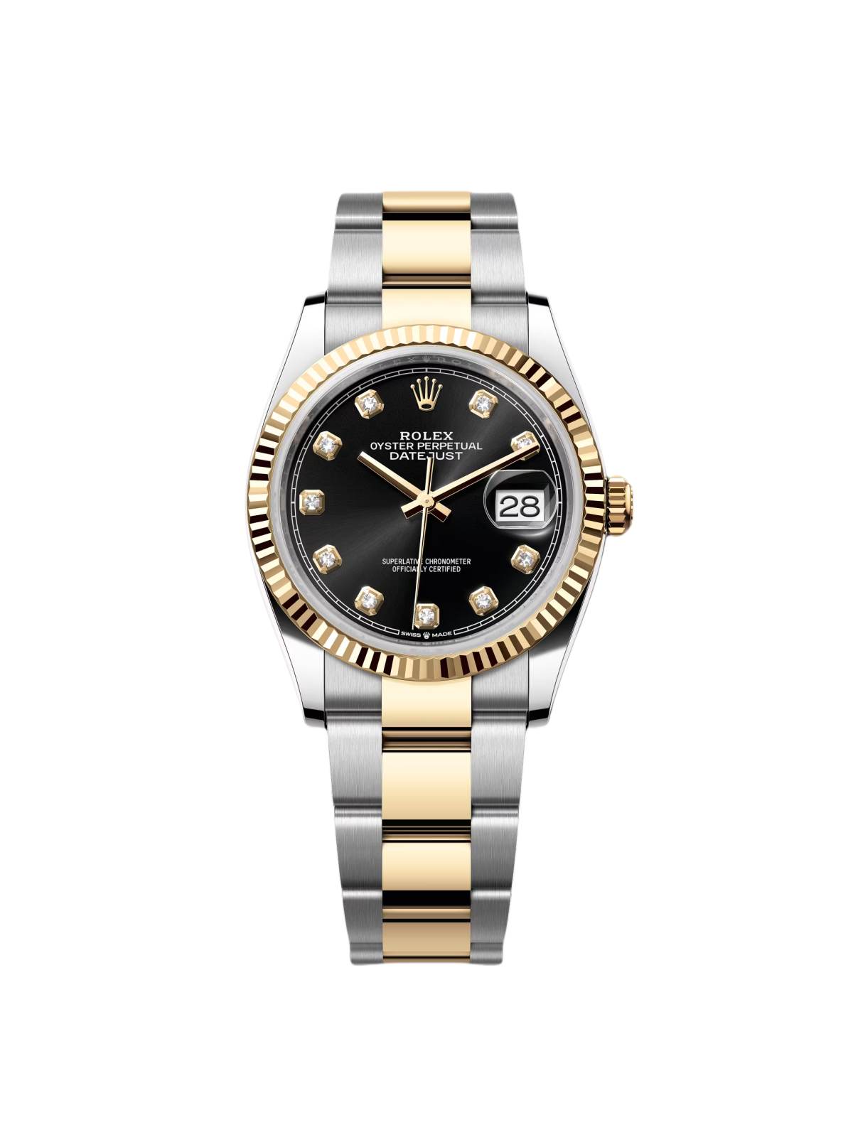 Rolex Datejust 36mm 126233 Custom Black Dial Jubilee Bracelet Watch - Image 5
