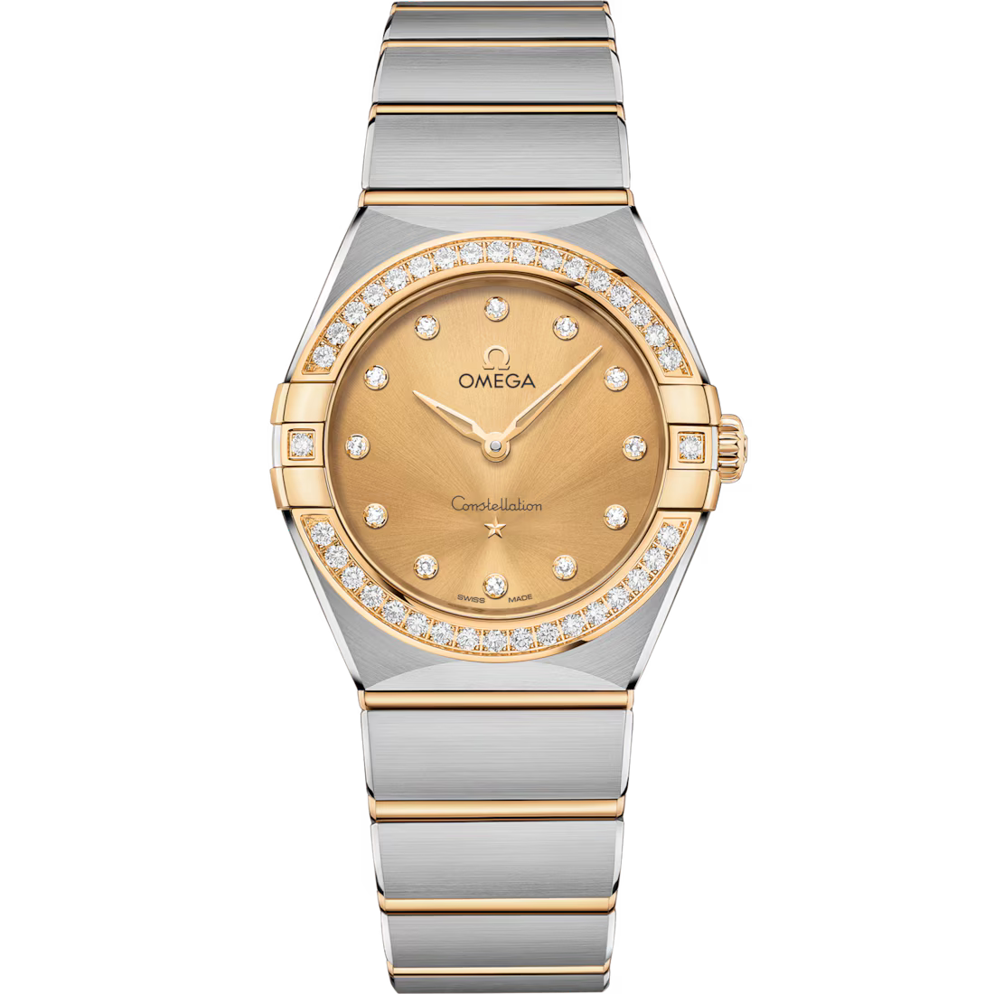 Omega Constellation Ladies' Selection 28mm steel �?yellow gold on steel �?yellow gold 131.25.28.60.58.001