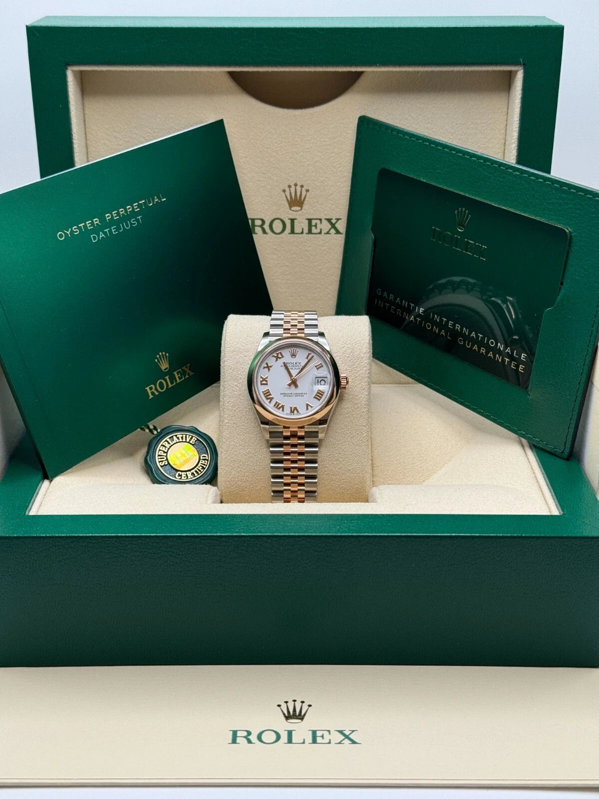 Rolex Datejust m278241-0001/0002 White 31mm Dial Oyster Bracelet Watch - Image 7