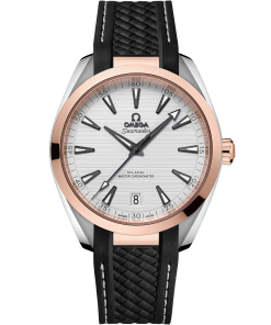 Omega Seamaster Aqua Terra 150M 41mm Silver Dial Stainless Steel and Sedna�?18k Rose Gold Strap 220.22.41.21.02.001