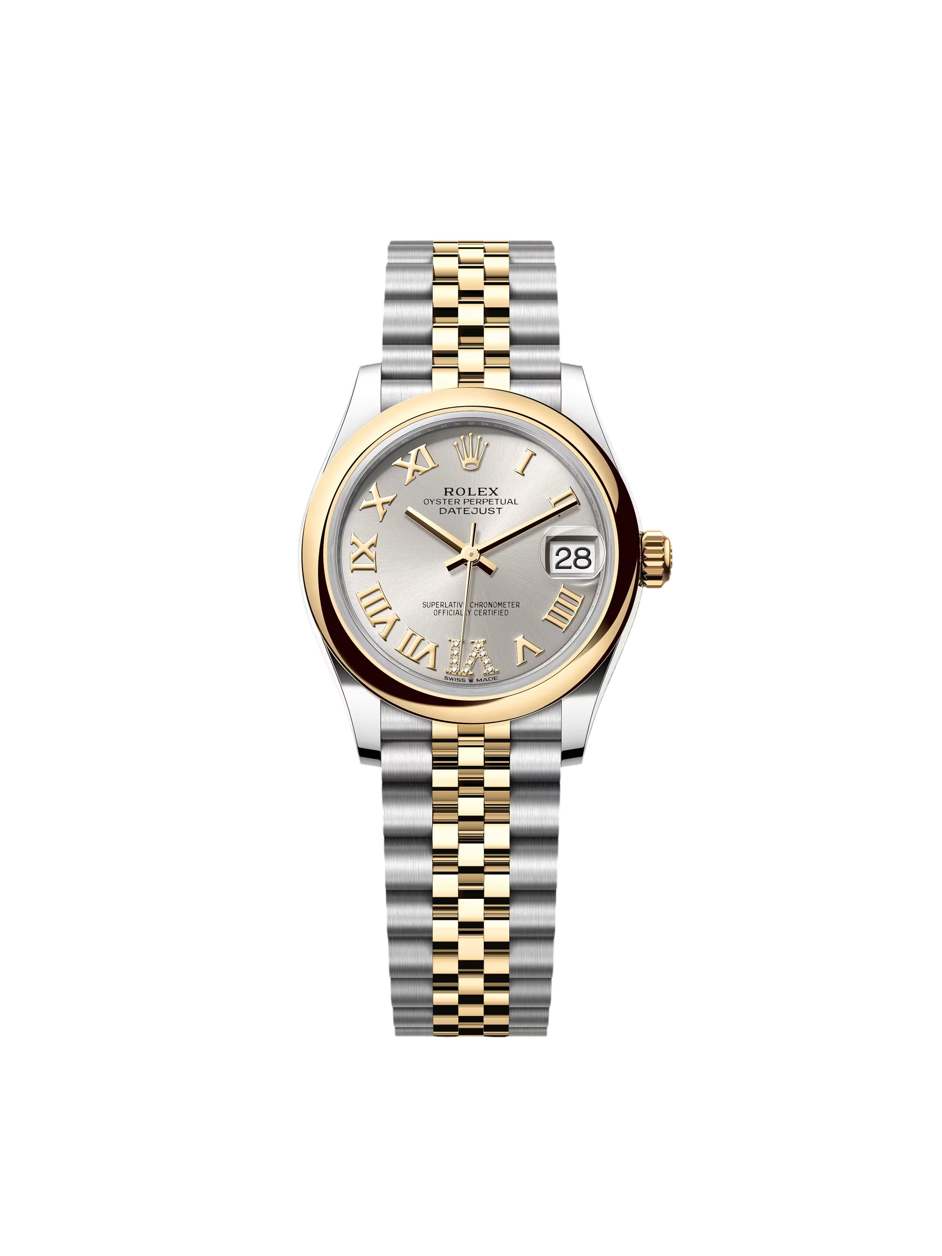 Rolex Datejust m278243-0003/0004 31mm Silver Dial Yellow Rolesor Oyster Watch - Image 3