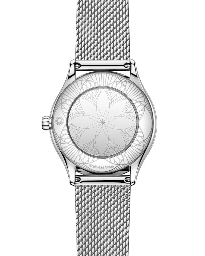 Omega De Ville Mini Trésor 26mm White Dial with Diamonds Stainless Steel Bracelet 428.15.26.60.04.003 - Image 2