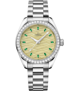 Omega Seamaster Aqua Terra 150M 34 mm Green Dial with Diamonds Canopus Gold�?Bracelet 220.55.34.20.60.002