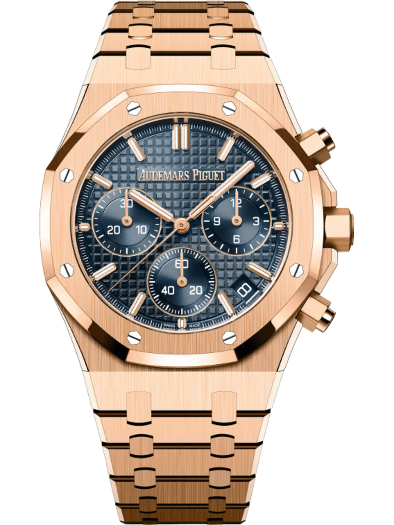Audemars Piguet ROYAL OAK Pink Gold “Bleu nuit nuage 50�?Dial CHRONOGRAPH 41mm 26240OR.OO.1320OR.05