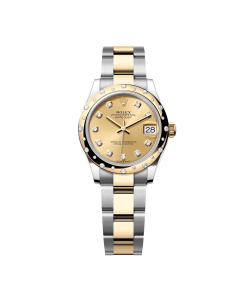 Rolex Datejust m278343 31mm Champagne Dial Yellow Rolesor Oyster Watch