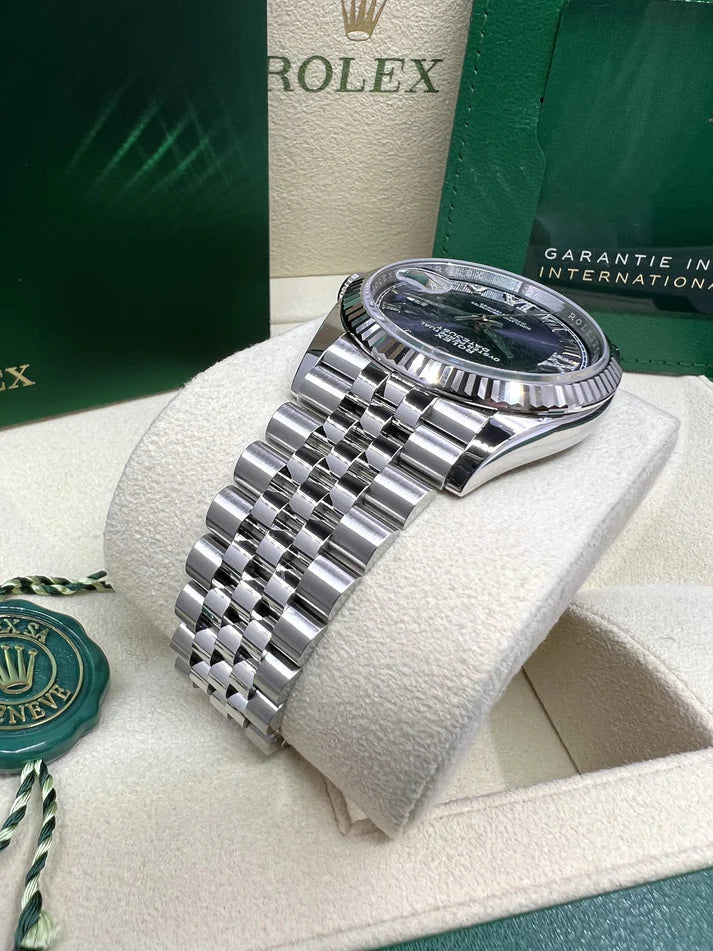 Rolex Datejust 36mm 126234 Datejust Aubergine Purple Diamond Roman Oyster Stainless Steel - Image 6