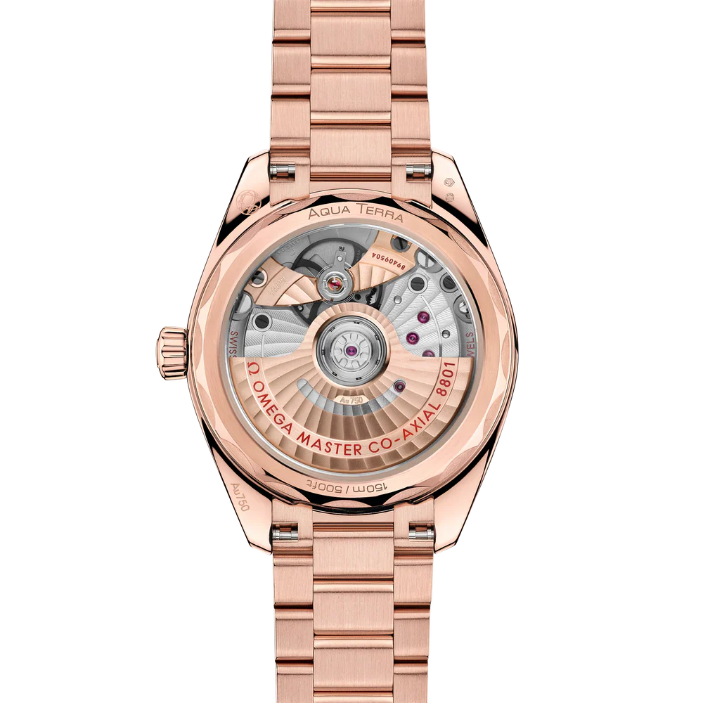 Omega Seamaster Aqua Terra Shades 34 mm Linen Dial Sedna�?18k Rose Gold Bracelet 220.50.34.20.09.001 - Image 2