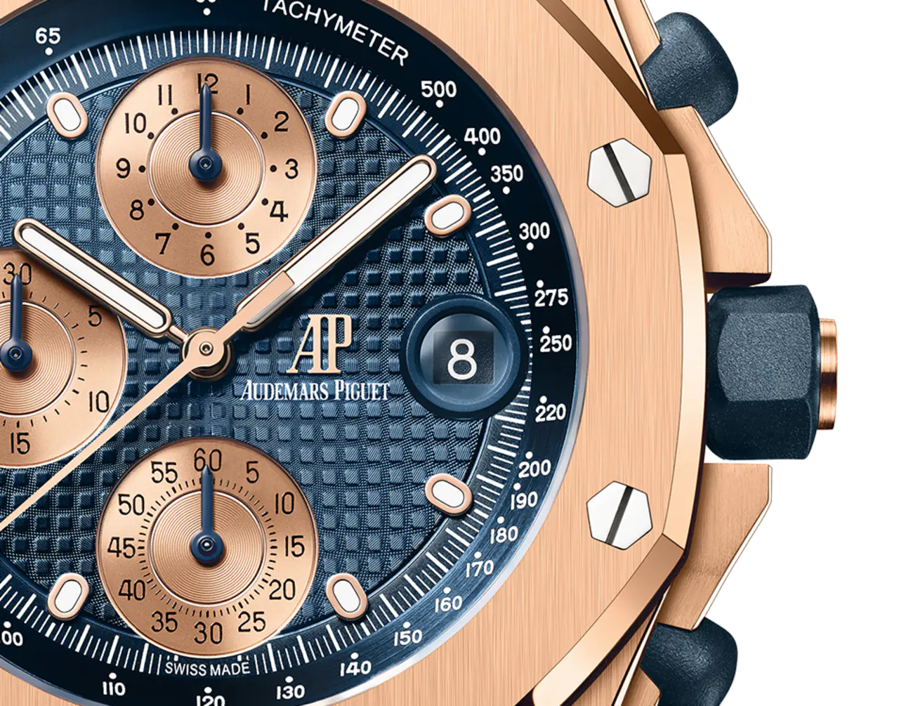 Audemars Piguet OFFSHORE Pink Gold Blue Dial CHRONOGRAPH 42mm 26238OR.OO.2000OR.01 - Image 2