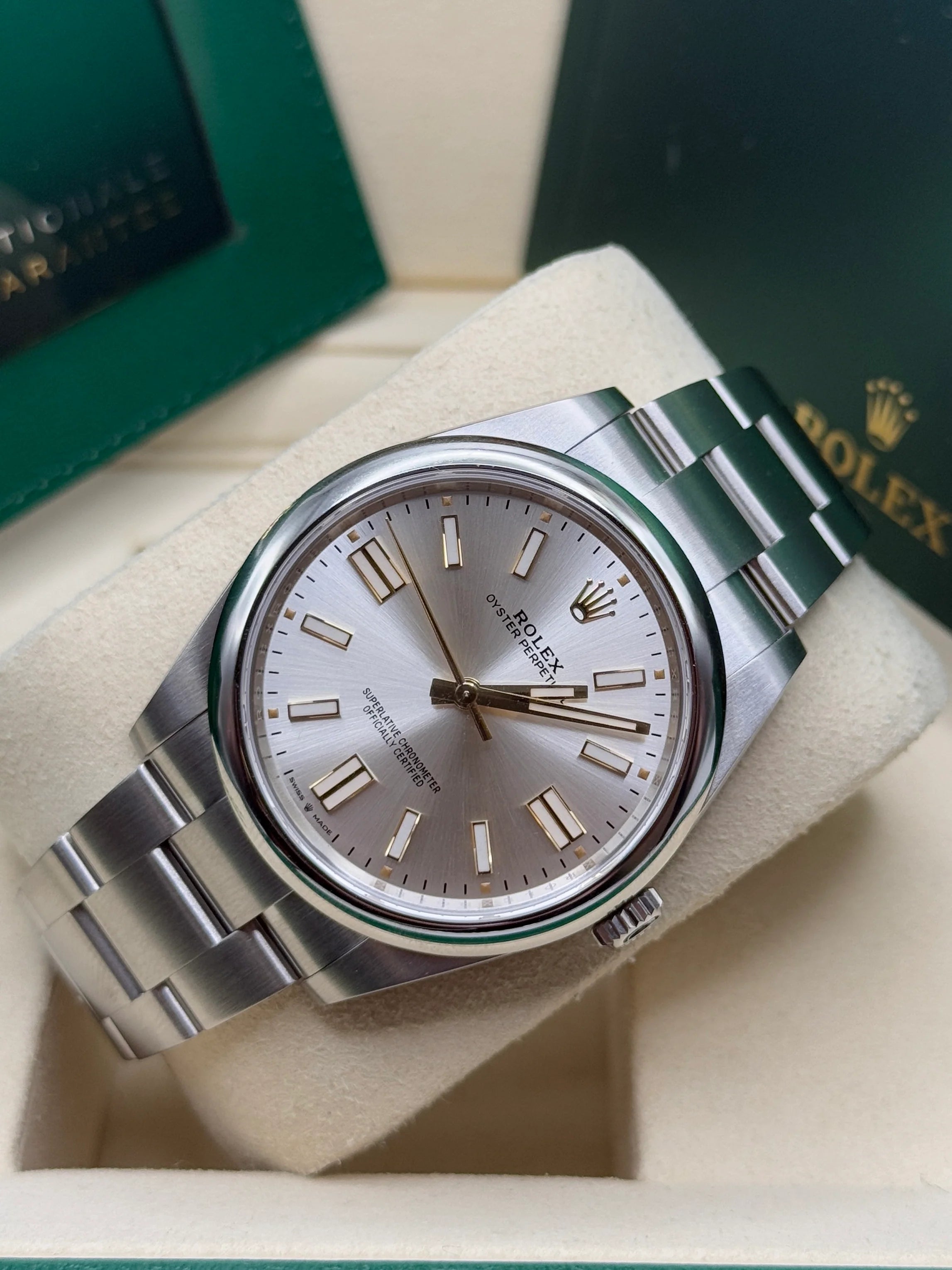 Rolex Oyster Perpetual 41mm 124300-0001 Stainless Steel Silver Index Dial Watch - Image 6