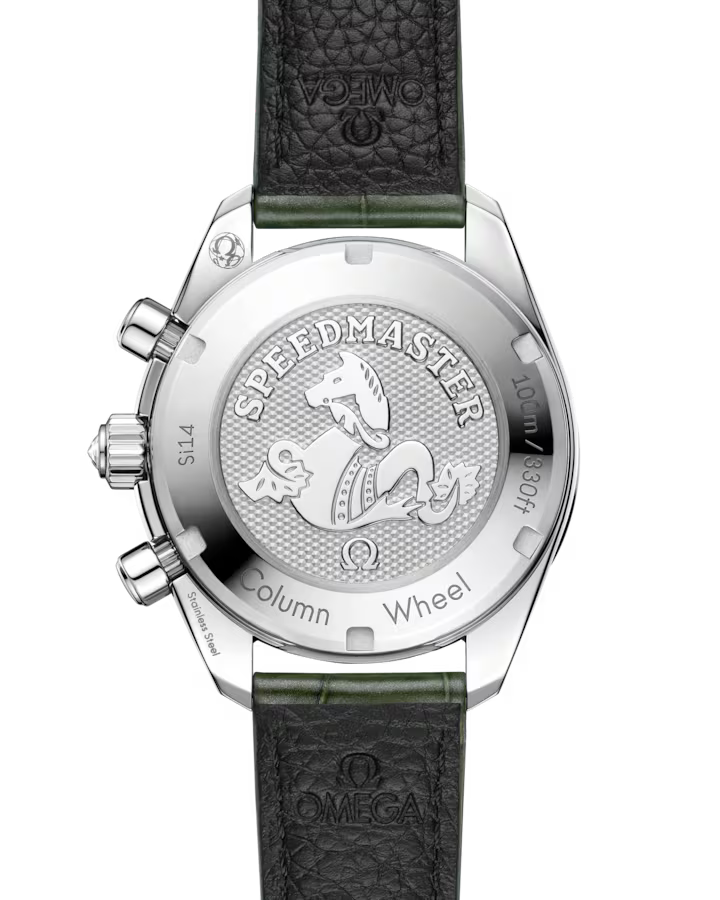 Omega Speedmaster 38 Green Dial 38mm with Diamonds Stainless Steel Strap 324.18.38.50.60.001 - Image 2