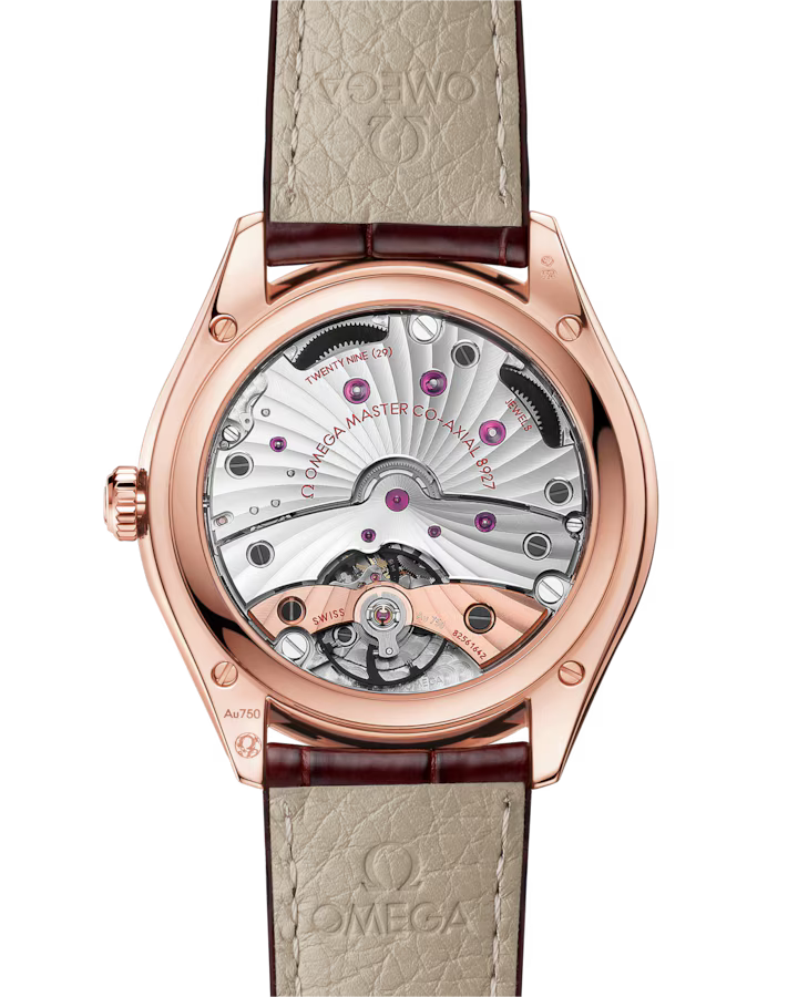 Omega De Ville Trésor 40mm Red Dial Sedna�?18k Rose Gold Strap 435.53.40.21.11.002 - Image 3